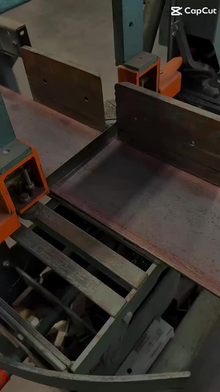 Construction crew installing steel